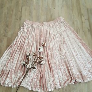 Pink Velvet Skirt